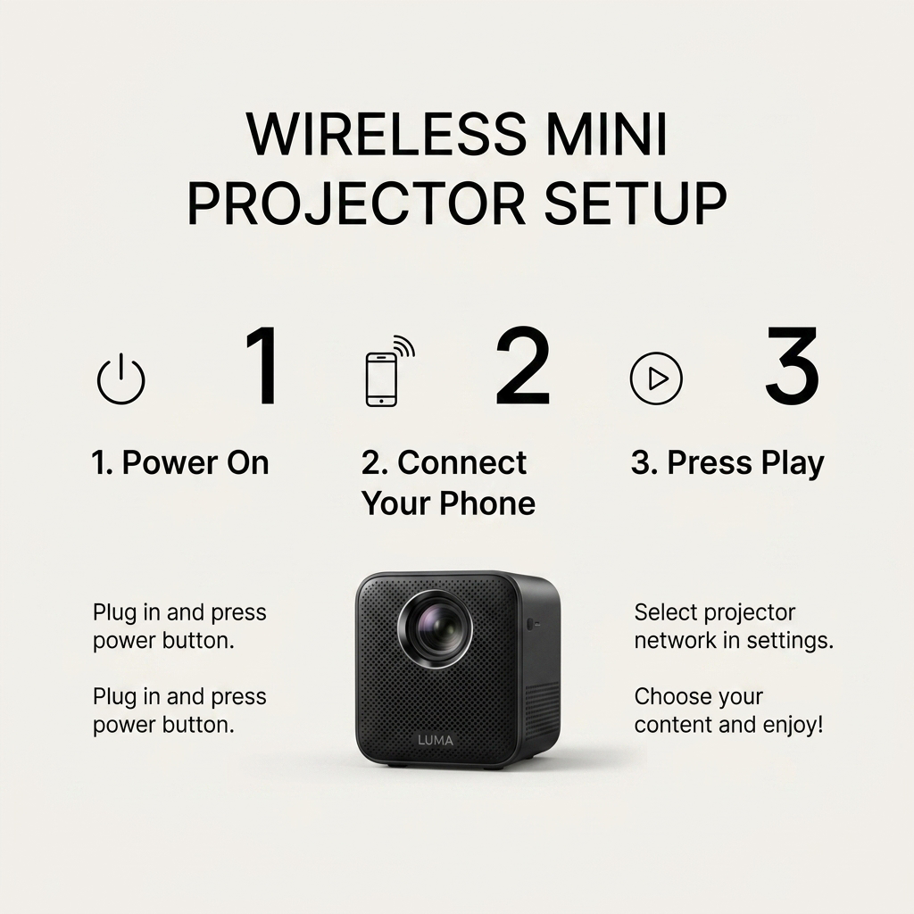 How the mini projector works