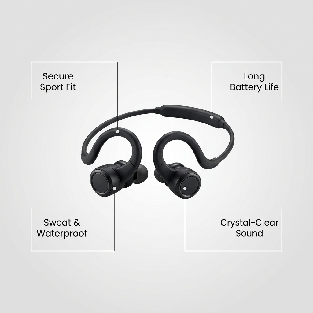 Sport earbuds features