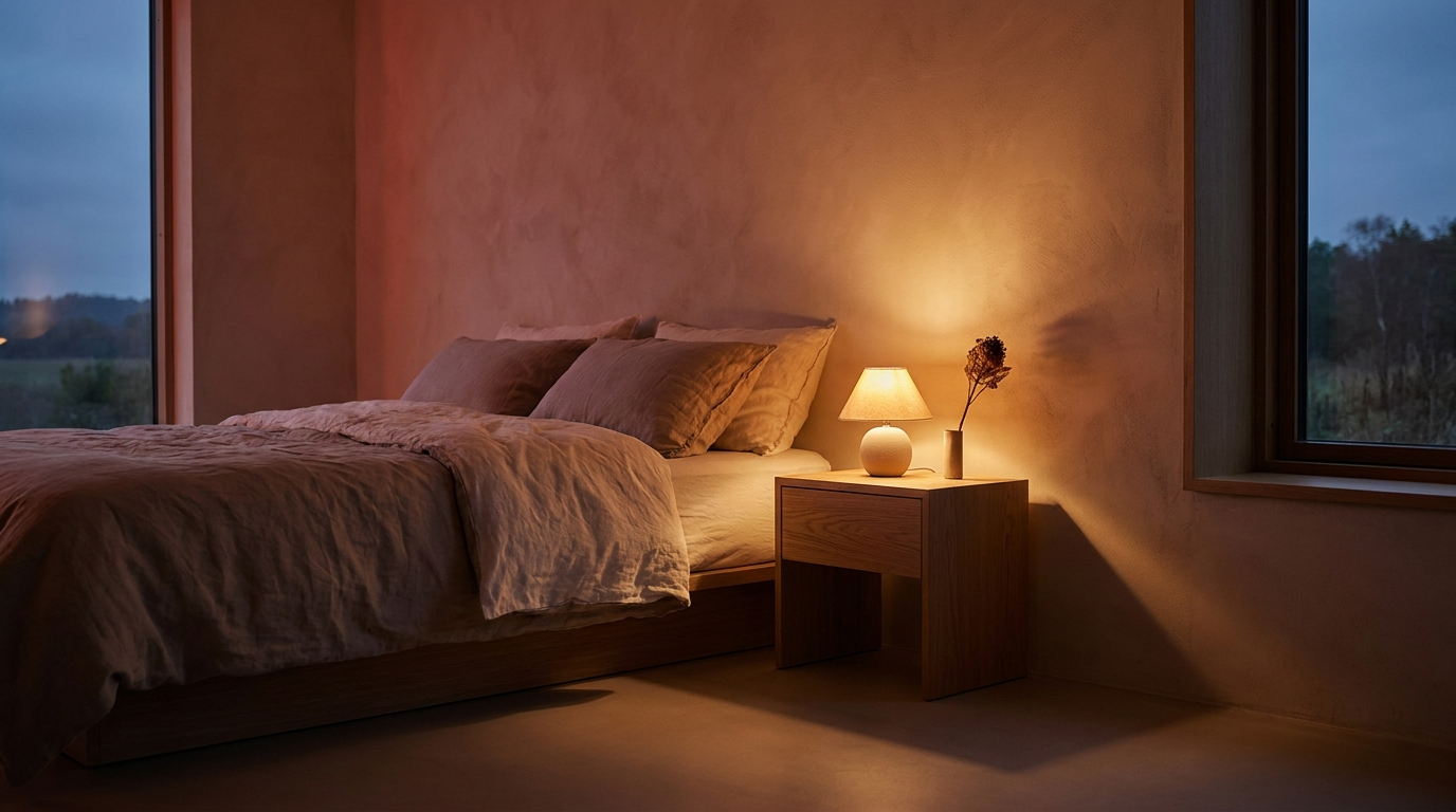 VitalHealing recovery — warm bedroom hero