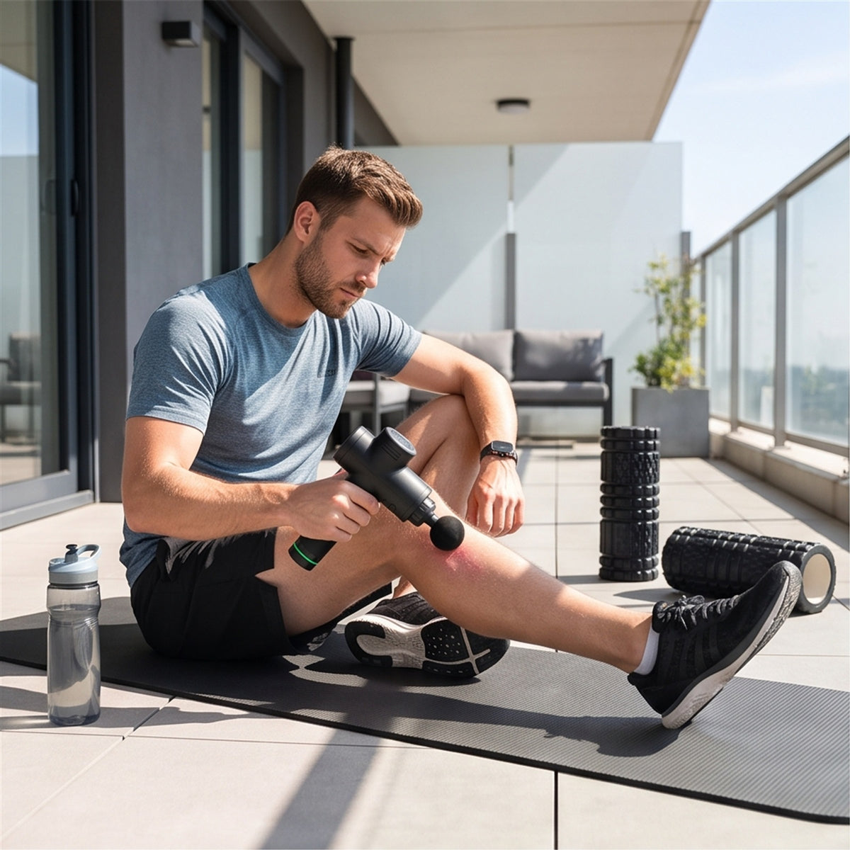 Deep Tissue Massage Gun Pro - 6 Speeds, 4 Heads in use — VitalHealing
