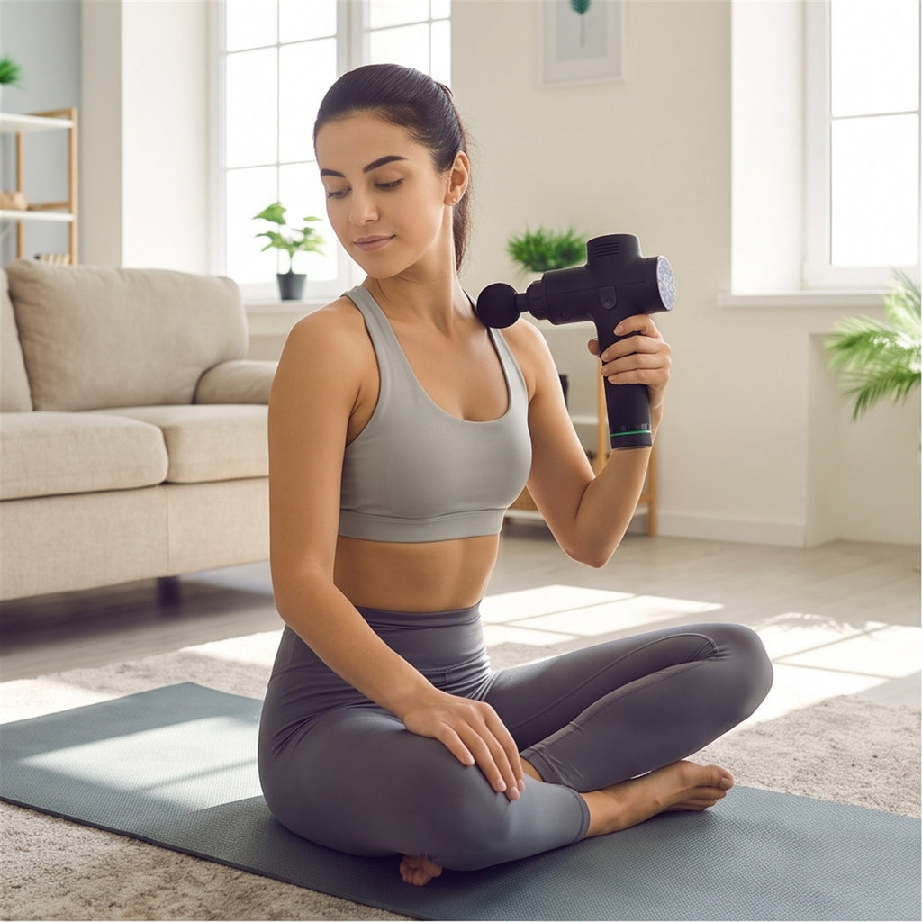 Deep Tissue Massage Gun Pro - 6 Speeds, 4 Heads in use — VitalHealing