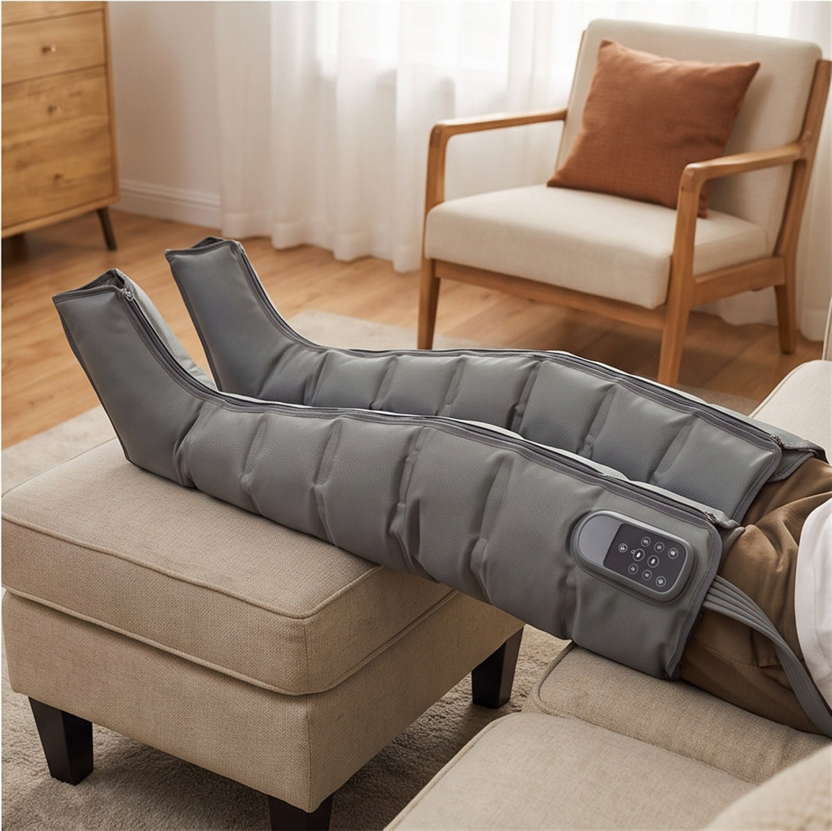 Calf & Foot Compression Massager - Heat, 3 Modes in use — VitalHealing