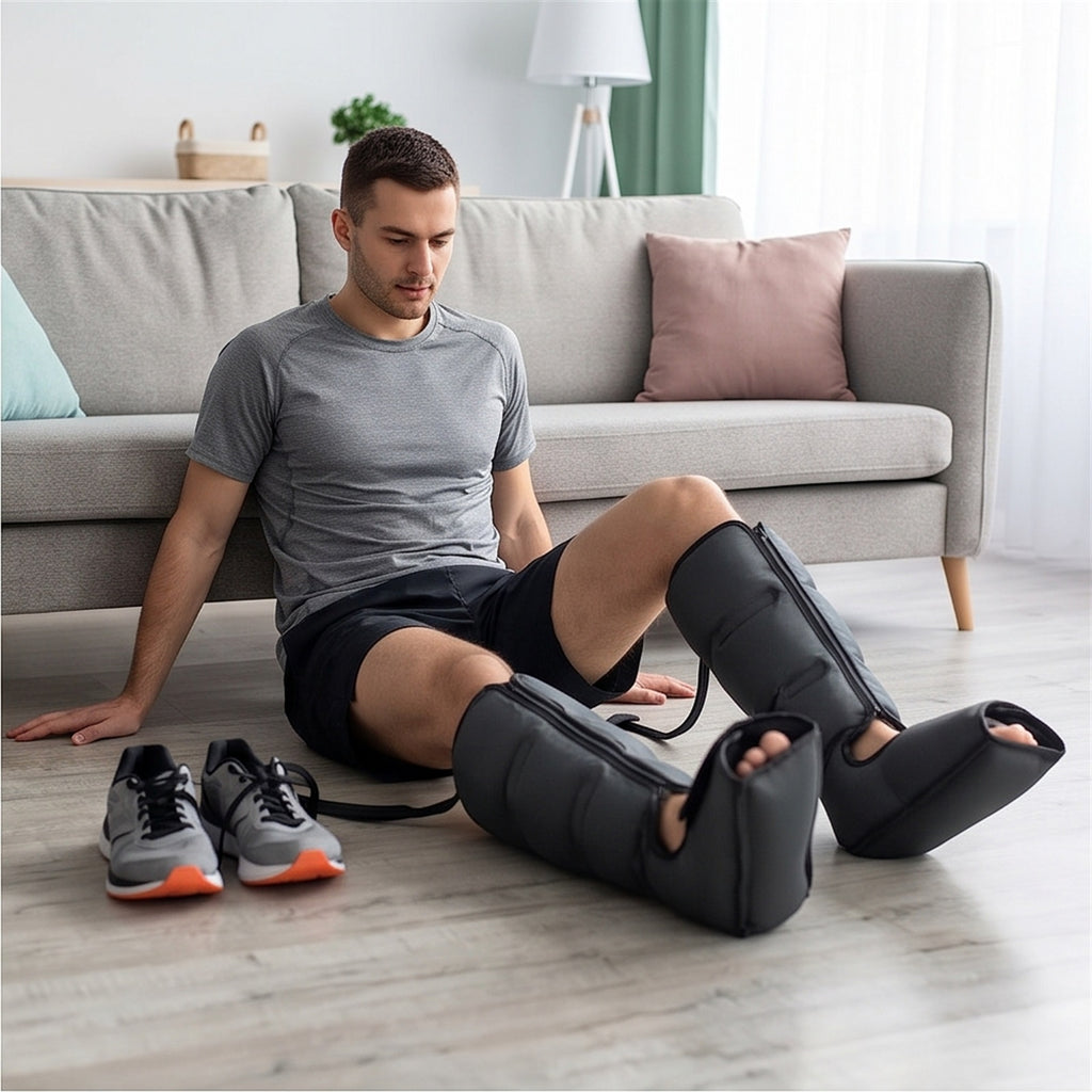Calf & Foot Compression Massager - Heat, 3 Modes in use — VitalHealing