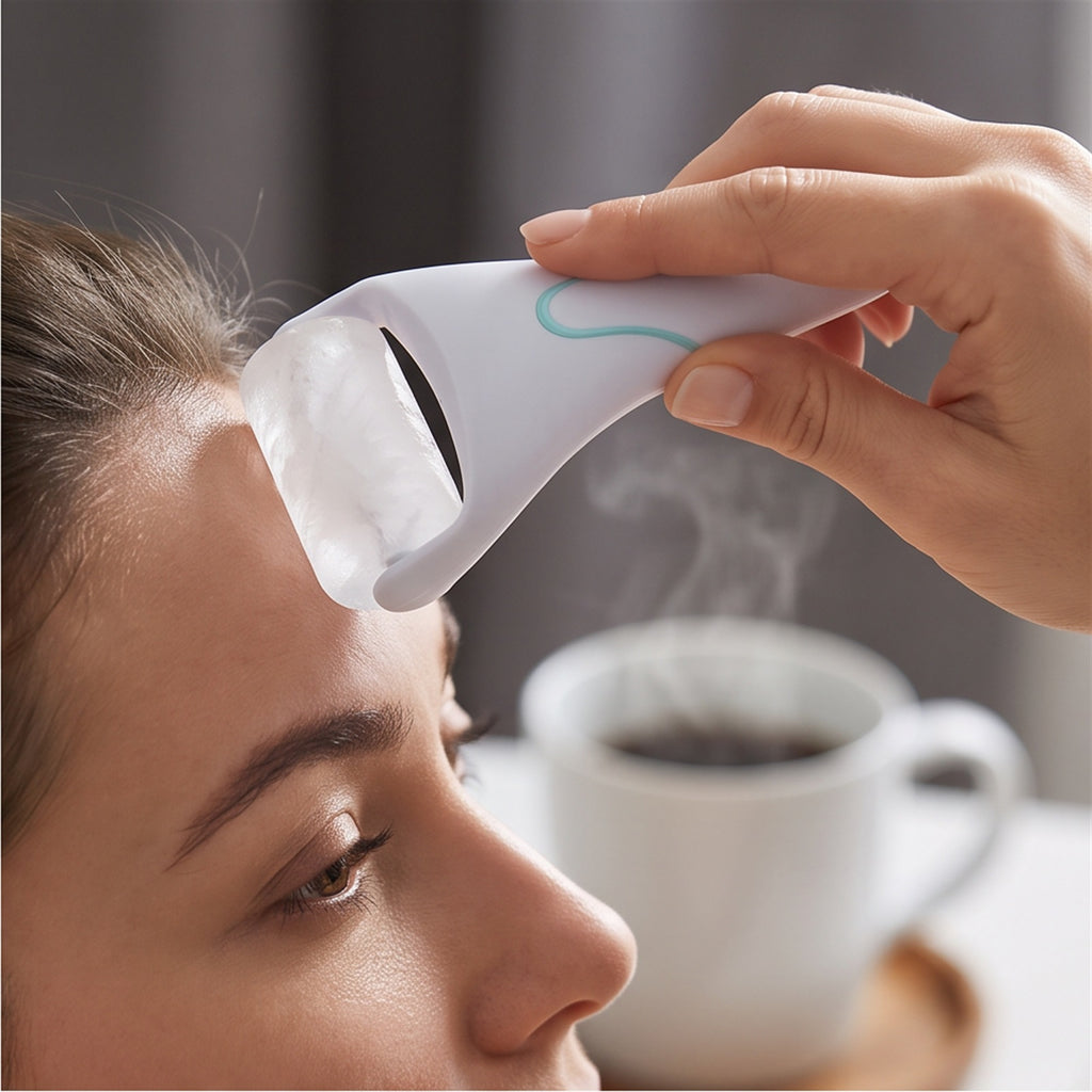 Ice Roller - Facial Cooling Tool in use — VitalHealing