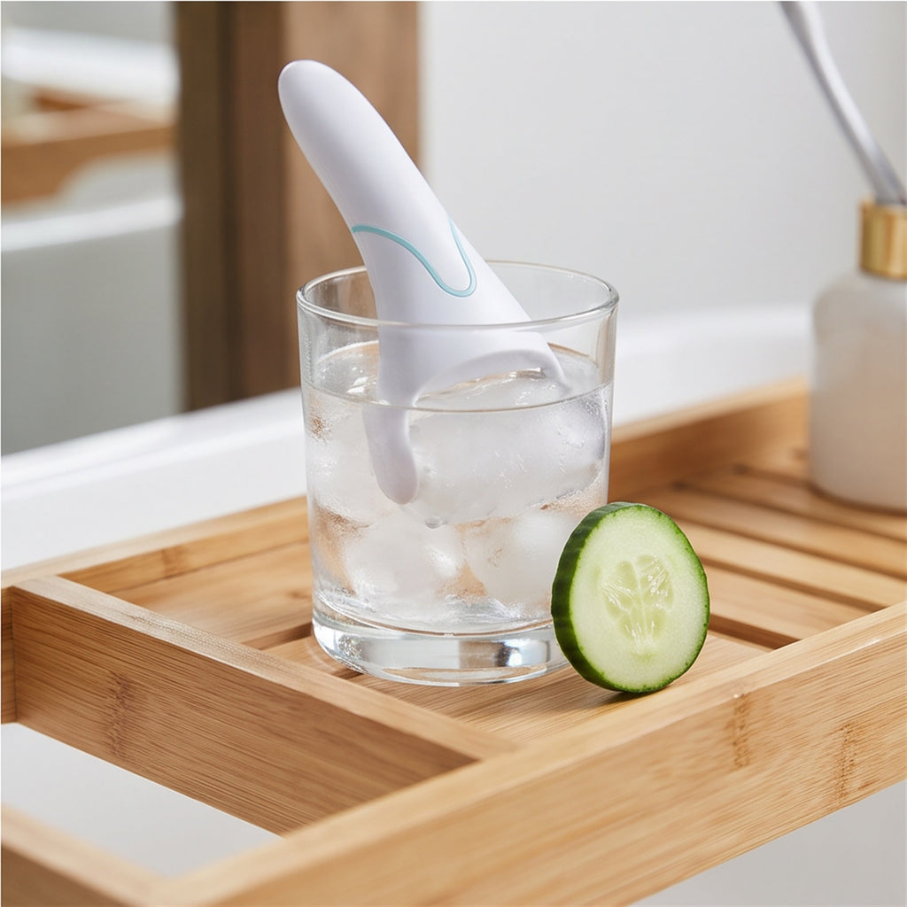 Ice Roller - Facial Cooling Tool in use — VitalHealing