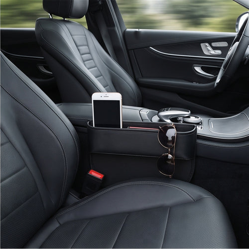 Car Seat Gap Filler 2-Pack - Console Side Organizer in use — VitalHealing