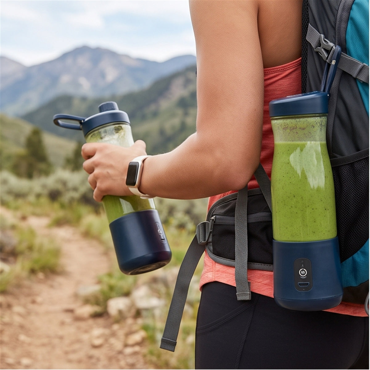 Portable Blender - USB Rechargeable Smoothie Bottle in use — VitalHealing