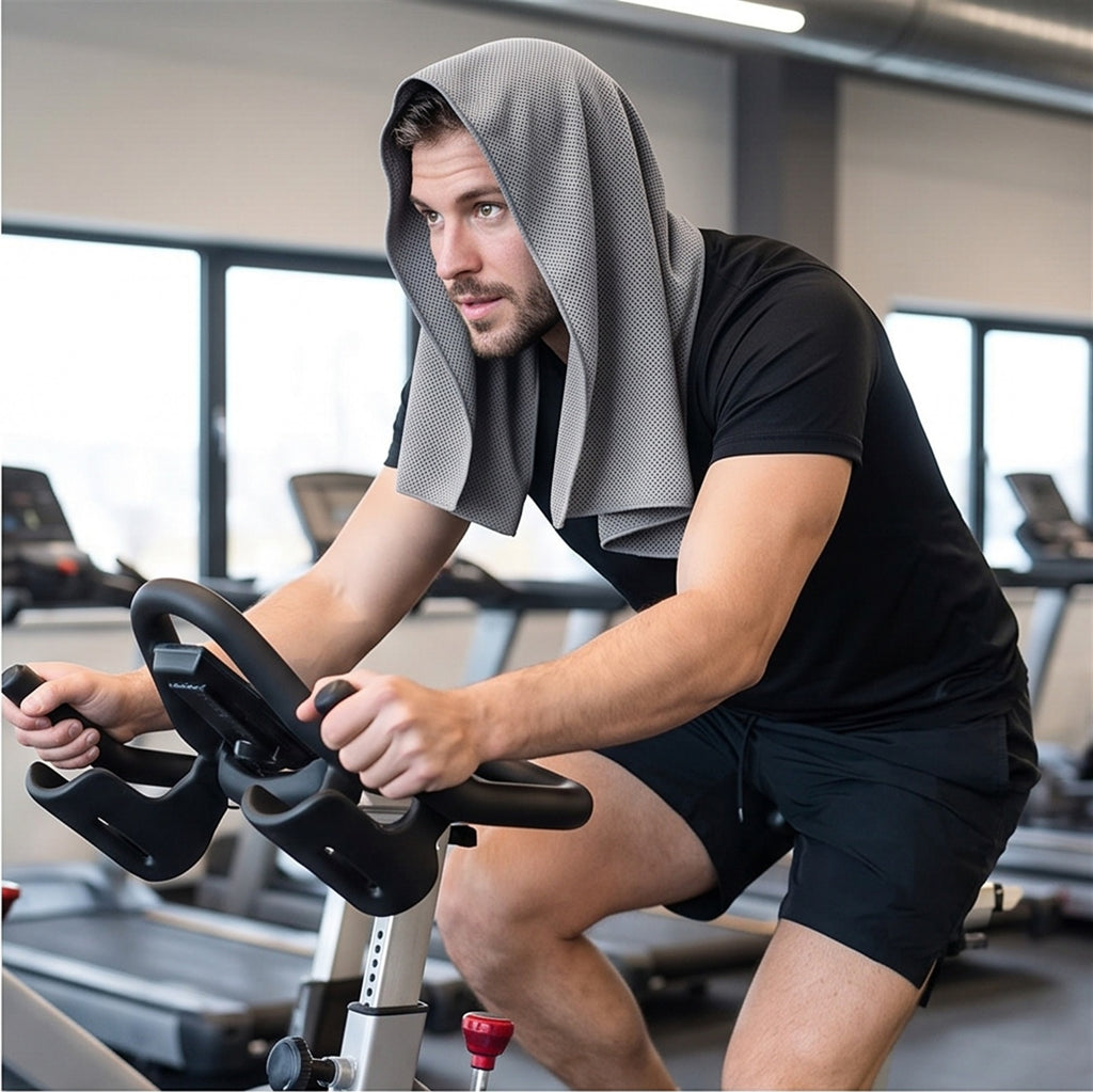 Cooling Towel 3-Pack - Post-Workout in use — VitalHealing