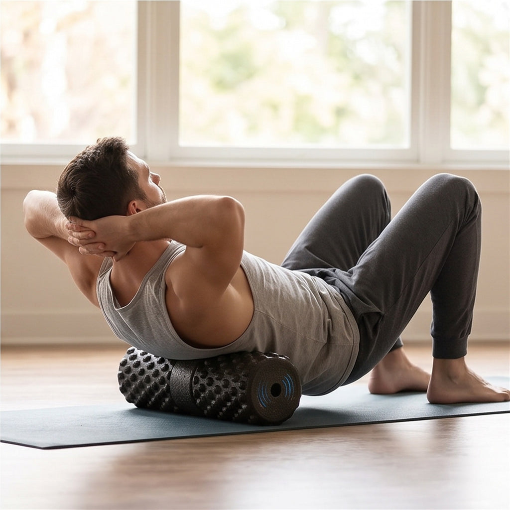 Vibrating Foam Roller - Deep Muscle Recovery in use — VitalHealing