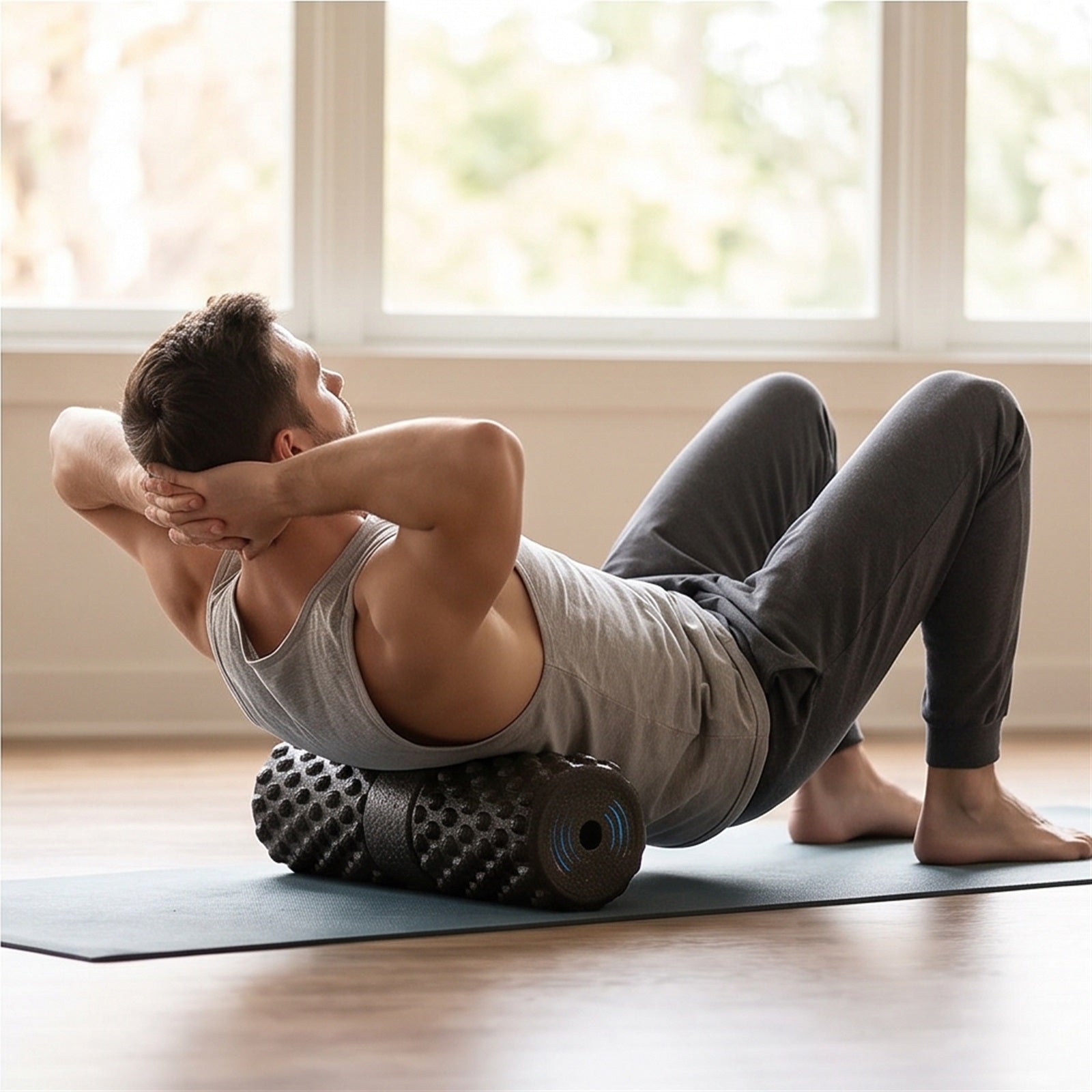Vibrating Foam Roller - Deep Muscle Recovery in use — VitalHealing