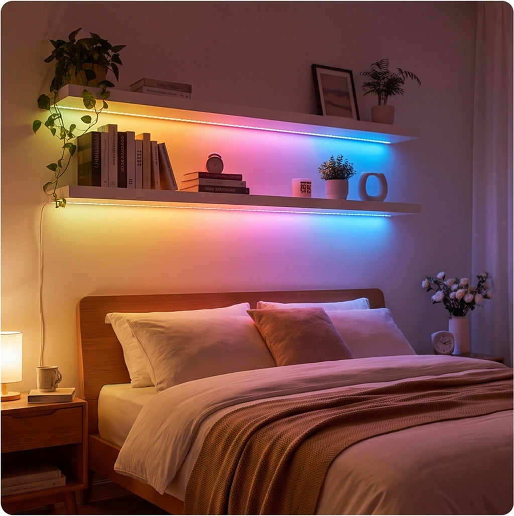LED Strip Lights - Color Changing RGB with Remote, Music Sync in use — VitalHealing