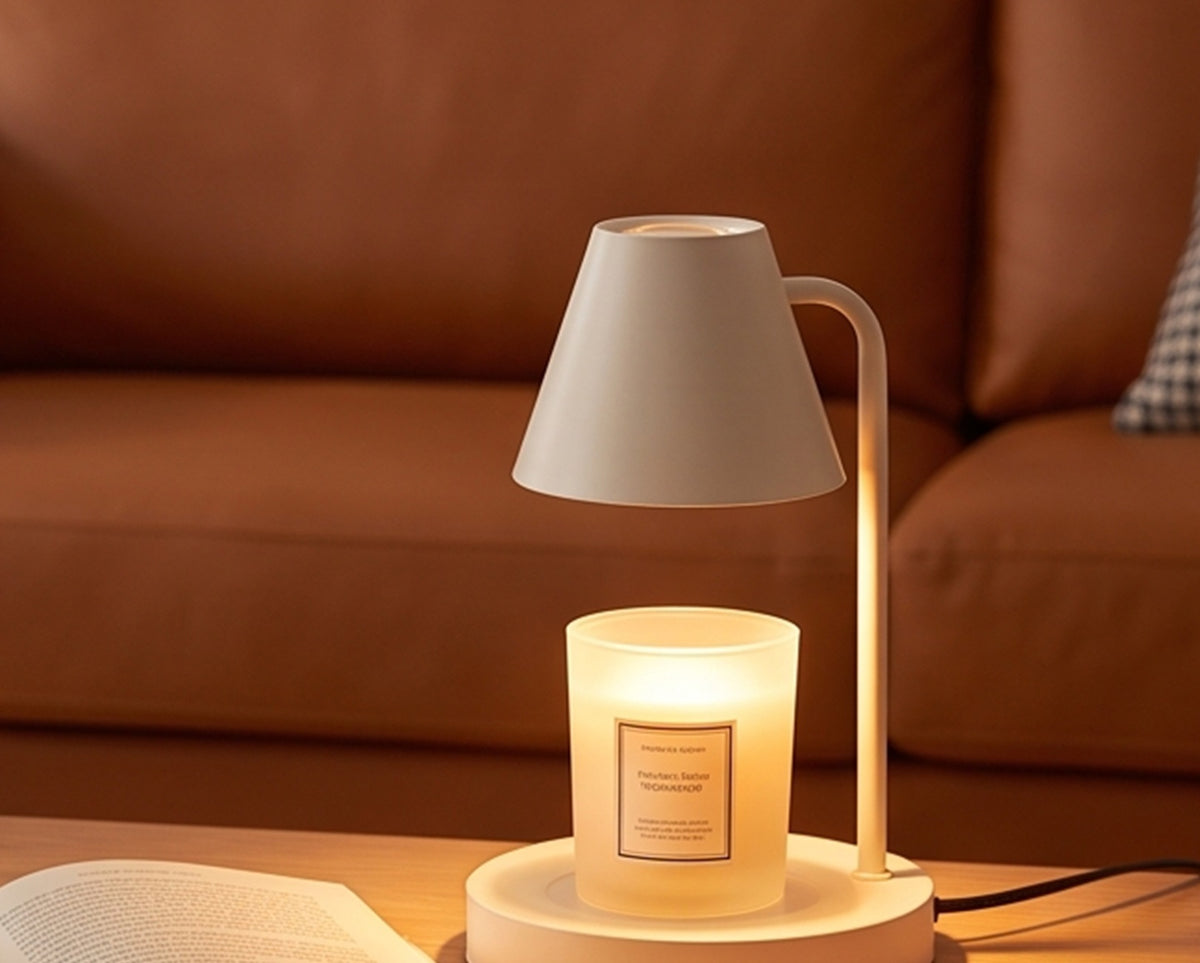 Candle Warmer Lamp - Flameless Wax Melter with Dimmer in use — VitalHealing